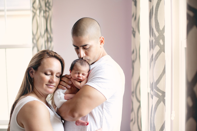 Infant baby with parents photo in Ashburn VA
