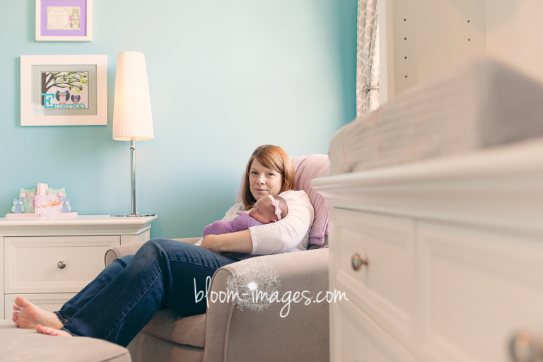 Lifestyle Newborn Baby Photo Session in Northern VA. Bloom Images Photography by Sylvia Osinski