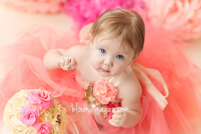 First Birthday Cake Smashing Photos in Northren VA