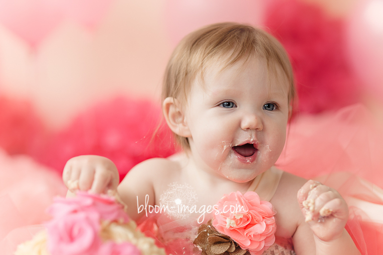 First Birthday Cake Smashing Photos in Northren VA