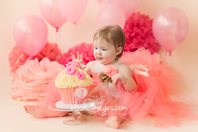 First Birthday Cake Smashing Photos in Northren VA