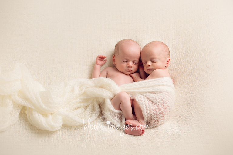 Newborn Twins Photography by Bloom Images
