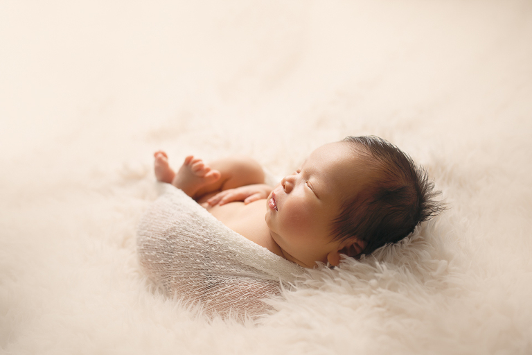 Newborn Photographer Ashburn Northern VA Baby Wrapped