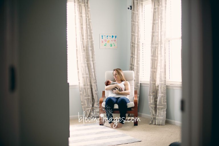 Lifestyle at-home Newborn Photography in Northern VA