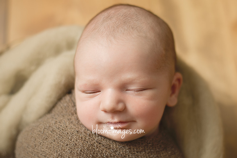 Northern VA Newborn Photographer Baby Face Close up