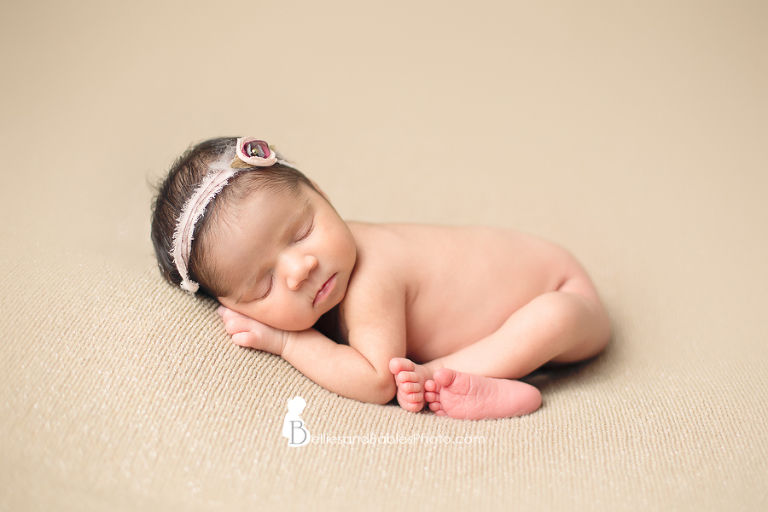 Newborn Photographer Ashburn Northern VA in studio newborn pictures baby taco pose