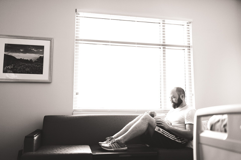 Fresh 48 Newborn Photography Northern VA infant pictures in hospital after birth