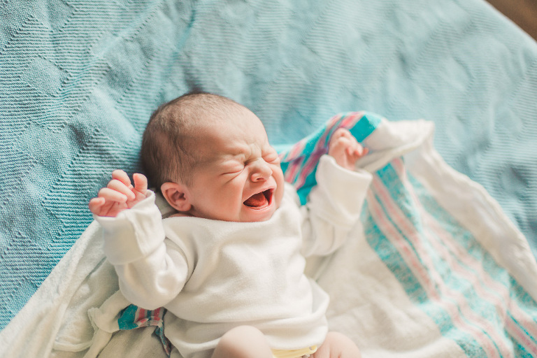 Fresh 48 Newborn Photography Northern VA infant pictures in hospital after birth