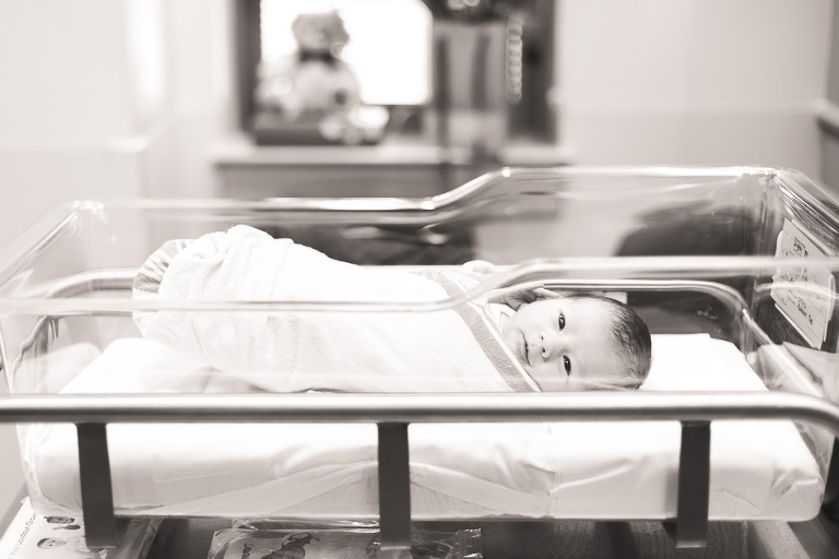 Fresh 48 Newborn Photography Northern VA infant pictures in hospital after birth