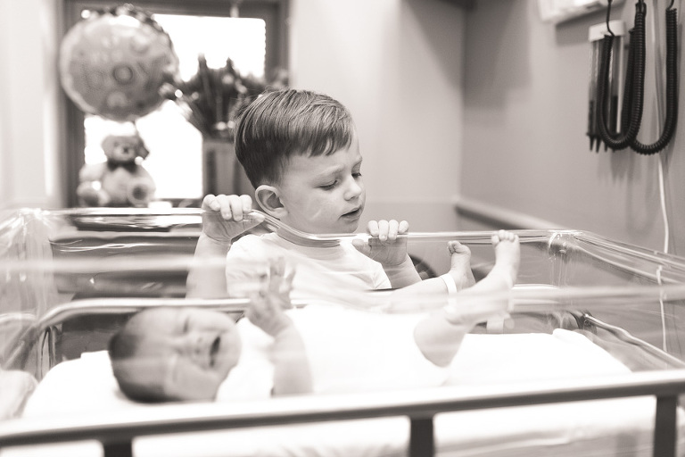 Fresh 48 Newborn Photography Northern VA infant pictures in hospital after birth