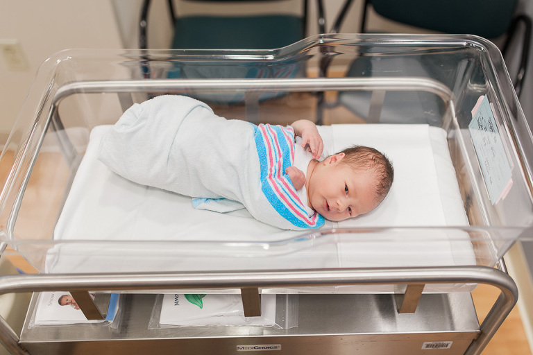 Fresh 48 Newborn Photography Northern VA infant pictures in hospital after birth