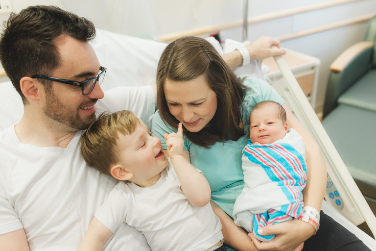 Fresh 48 Newborn Photography Northern VA infant pictures in hospital after birth