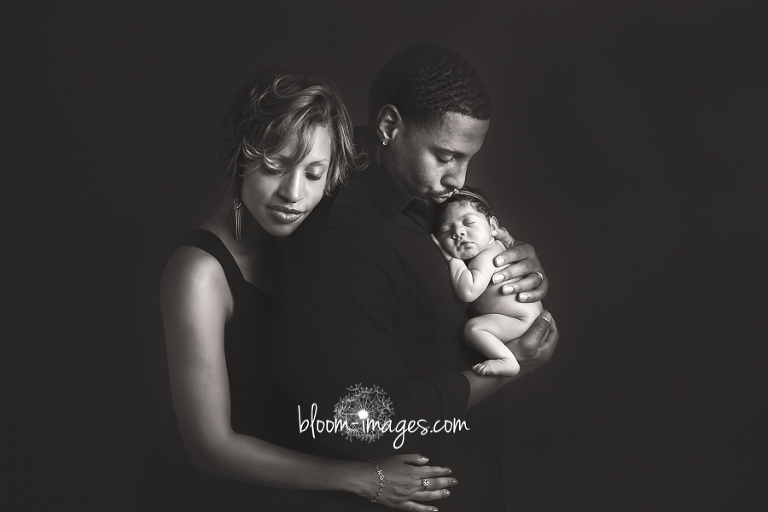 Newborn Photography Northern VA Family Portrait baby with parents