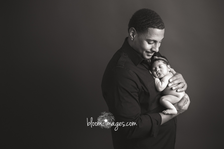 Newborn Photography Northern VA Baby with Dad