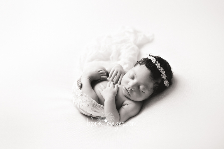 Newborn Photography Northern VA Baby portrait and black and white