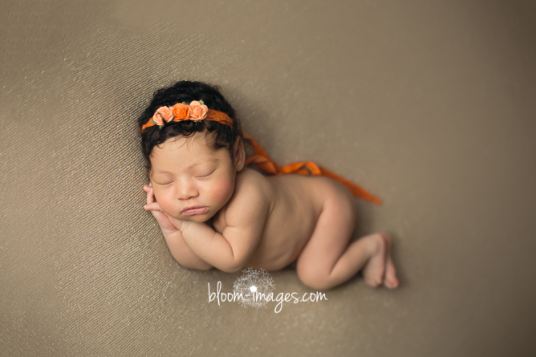 Newborn Photography Northern VA Infant Posed Neutral Colors
