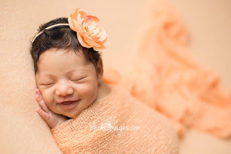 Newborn Photography Northern VA Family Baby Smiling