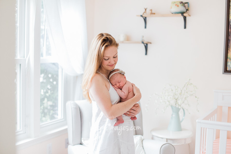 At home infant session in Arlington VA