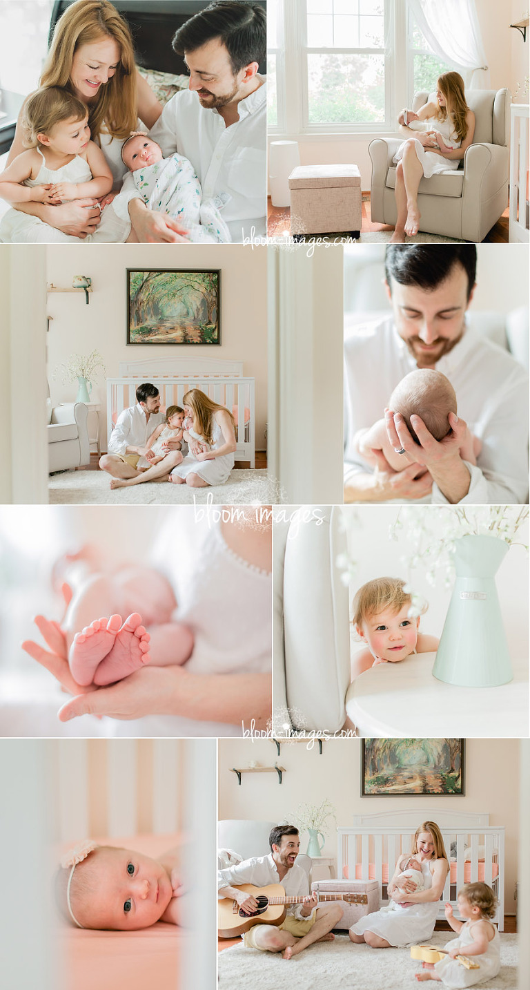 Lifestyle newborn photography in Northern VA