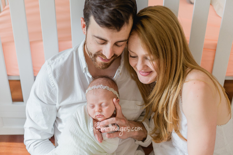 Family with newborn baby in Washington DC